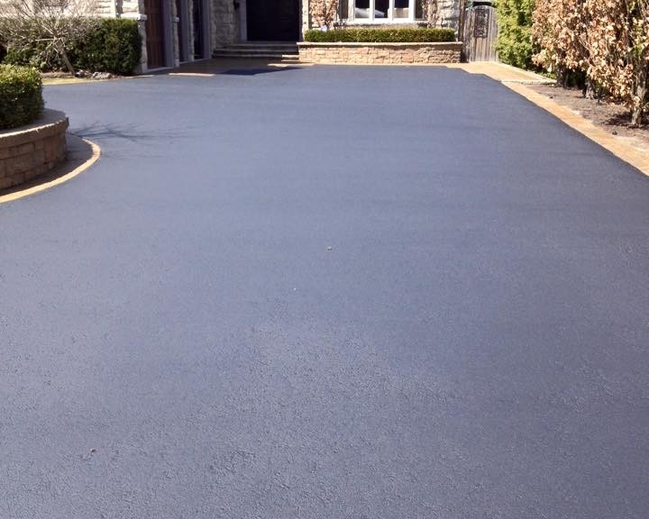 residential driveway asphalt sealing residential unilock sealing